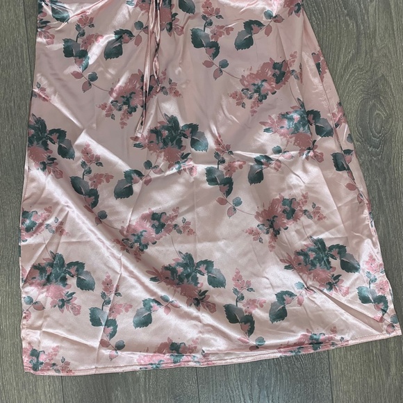 Nasty Gal Vintage Gather Detail Floral Mini Dress Rose Pink Size 4 - Picture 7 of 16